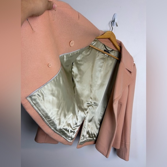 J.Crew Tm Thinsulate Women's Peach Pea Coat 100% Wool Military style - Picture 3 of 16